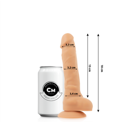COCK MILLER - SILICONE DENSIDADE ARTICULÁVEL COCKSIL 18 CM
