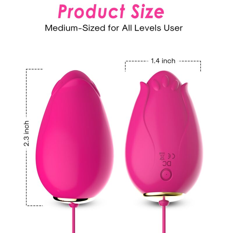 ARMONY - VIBRADOR MANDALA EGG CONTROLE REMOTO PONTO G FÚCSIA
