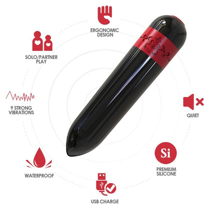 ARMONY - ROCKET VIBRADOR BALA PRETO