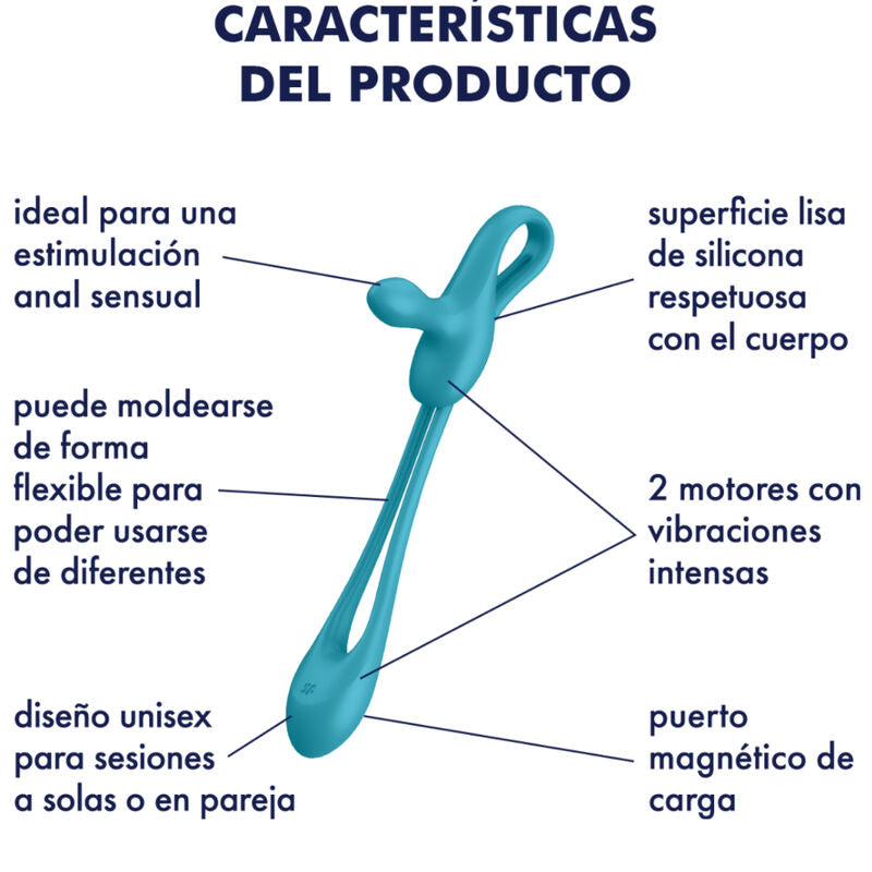 SATISFYER - PLUG &amp; PLAY 1 MULTIVIBRANTOR FLEXÍVEL