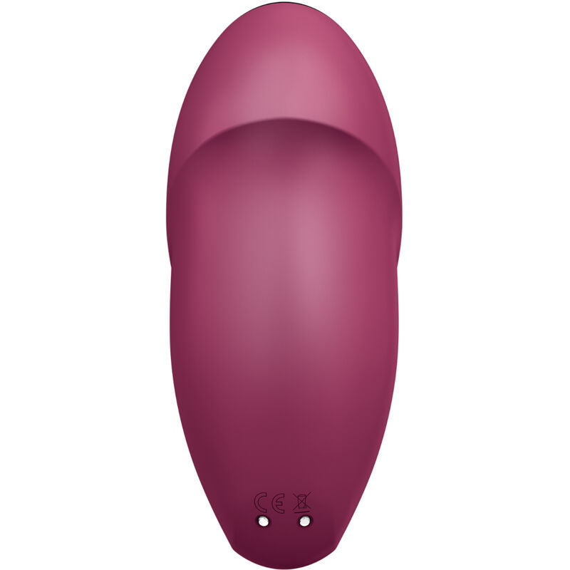 SATISFYER - TAP &amp; CLIMAX 1 AUFLEGEVIBRATOR ROT