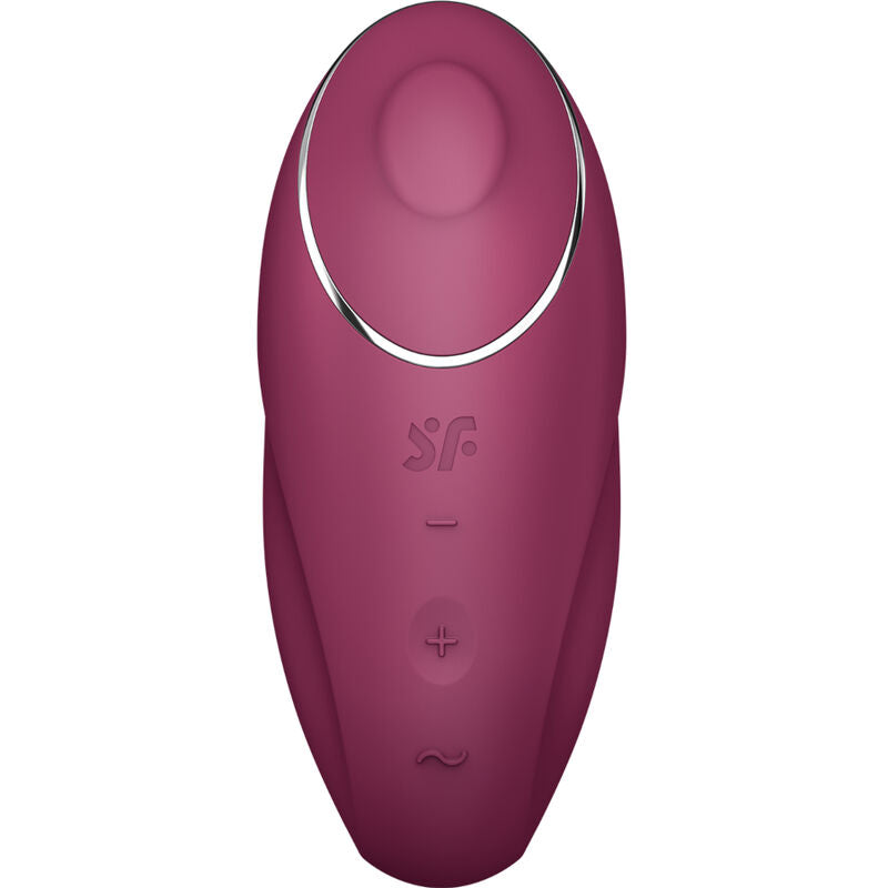SATISFYER - TAP &amp; CLIMAX 1 AUFLEGEVIBRATOR ROT