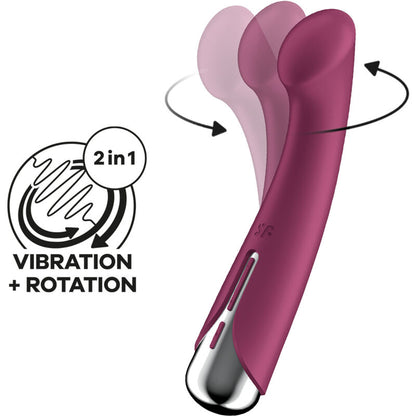 SATISFYER - G-SPORT 1 ROTATOR VIBRADOR GIRATÓRIO VERMELHO