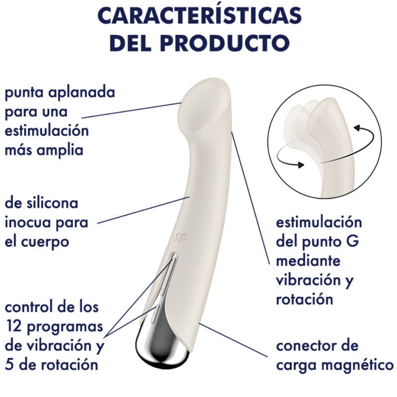 SATISFYER - G-SPORT 1 ROTATOR VIBRADOR GIRATÓRIO VERMELHO