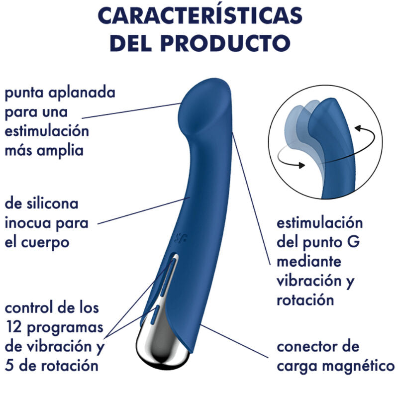 SATISFYER - G-SPORT 1 ROTATOR VIBRADOR GIRATÓRIO VERMELHO