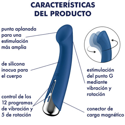 SATISFYER - G-SPORT 1 ROTATOR VIBRADOR GIRATÓRIO VERMELHO