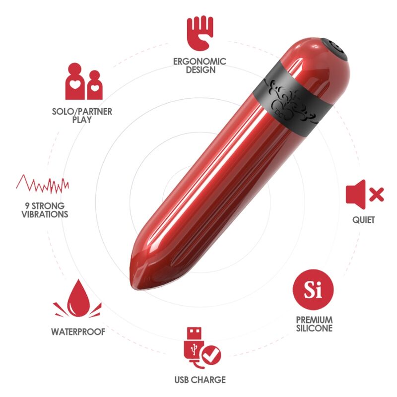 ARMONY - ROCKET VIBRATOR BULLET CONTROLE REMOTO FÚCSIA