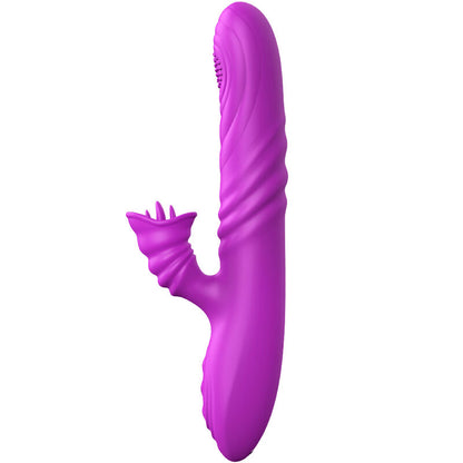 ARMONY - ANGELIA VIBRADOR MULTIFUNCIONAL COM LÍNGUA ESTIMULANTE EFEITO CALOR VIOLETA