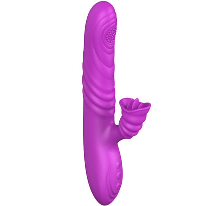 ARMONY - ANGELIA VIBRADOR MULTIFUNCIONAL COM LÍNGUA ESTIMULANTE EFEITO CALOR VIOLETA