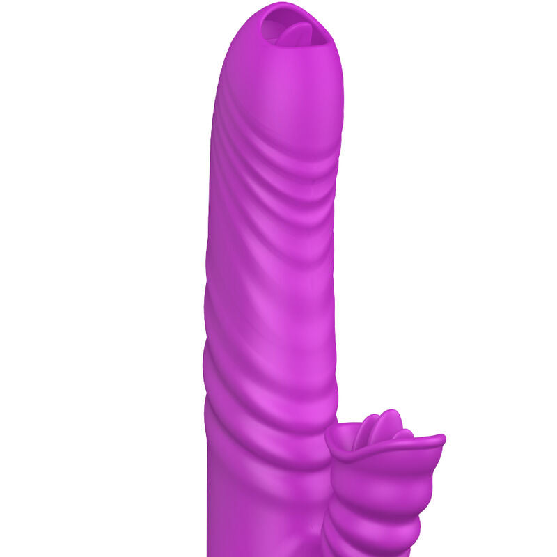 ARMONY - ANGELIA MULTIFUNCIONAL VIBRADOR LÍNGUA DUPLA EFEITO CALOR VIOLETA