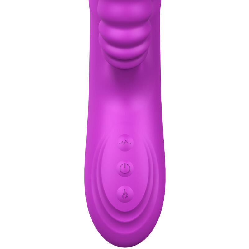 ARMONY - ANGELIA MULTIFUNCIONAL VIBRADOR LÍNGUA DUPLA EFEITO CALOR VIOLETA
