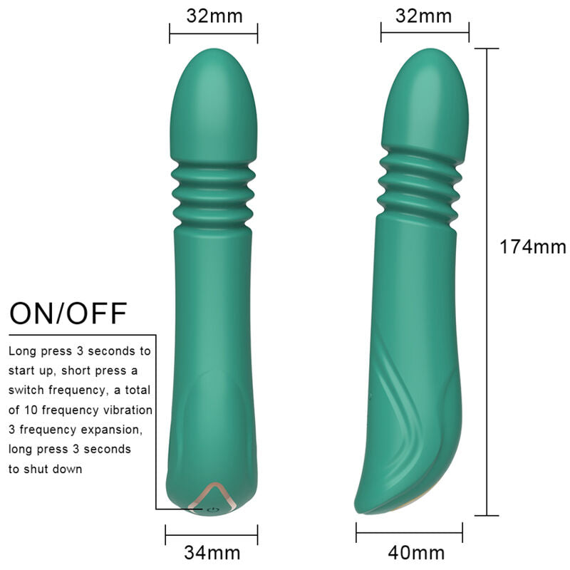 ARMONY - VIBRADOR G-SPOT VERDE E THRUSTING