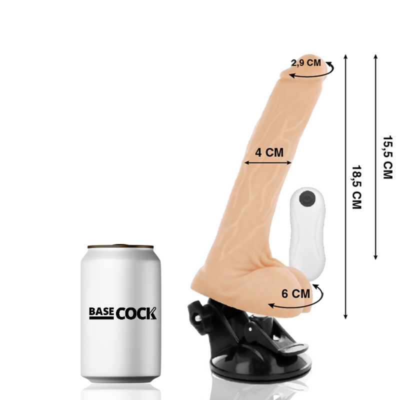 BASECOCK - CONTROLE REMOTO ARTICULÁVEL REALISTA CARNE 18,5 CM -O- 4 CM
