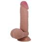 PRETTY LOVE - SÉRIE SLIDING SKIN DILDO REALISTA COM VENTOSA DESLIZANTE DE PELE CARNE 20,5 CM