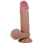 PRETTY LOVE - SÉRIE SLIDING SKIN DILDO REALISTA COM VENTOSA SLIDING SKIN MARROM 20,5 CM