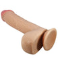 PRETTY LOVE - SÉRIE SLIDING SKIN DILDO REALISTA COM VENTOSA DESLIZANTE DE PELE CARNE 23,4 CM