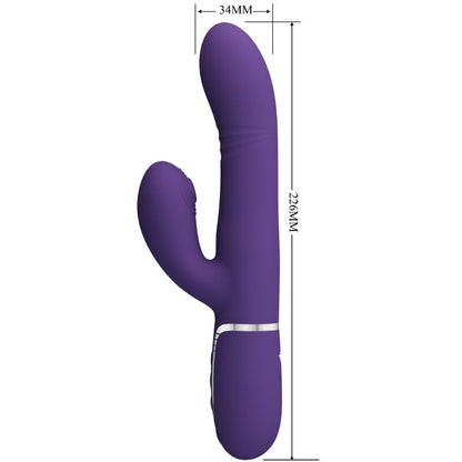 PRETTY LOVE - VIBRADOR MULTIFUNCIONAL PONTO G ROXO