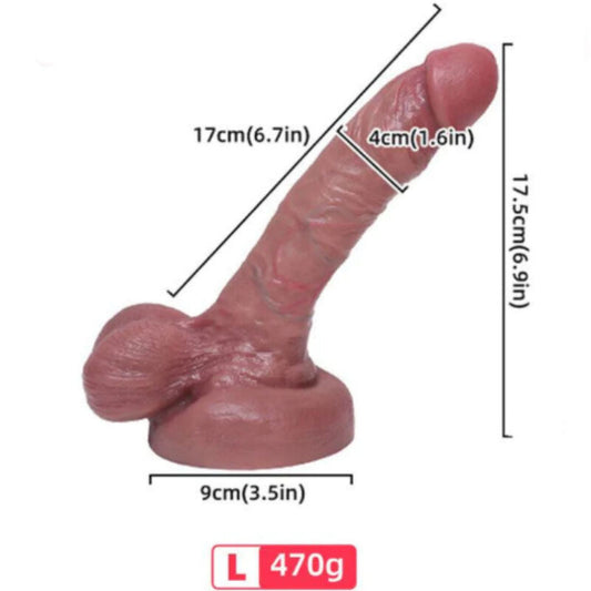 ARMONY - DILDO REALISTA DE SILICONE LÍQUIDO 17 CM