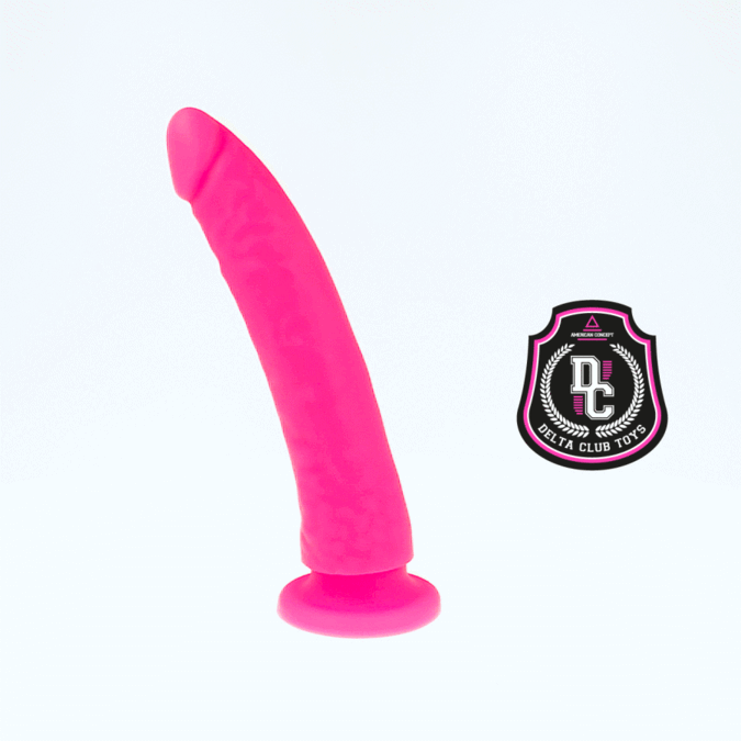 DELTA CLUB - BRINQUEDOS DILDO ROSA SILICONE MÉDICO 17 CM -O- 3 CM