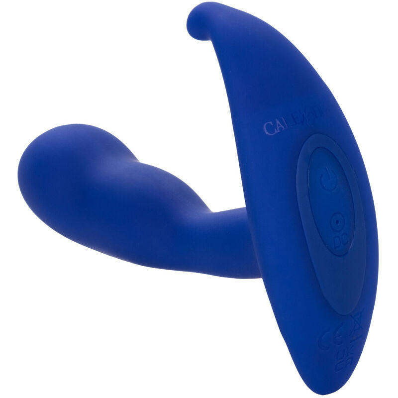 CALEXOTICS - ESTIMULADOR ANAL CURVADO ADMIRAL E VIBRADOR AZUL