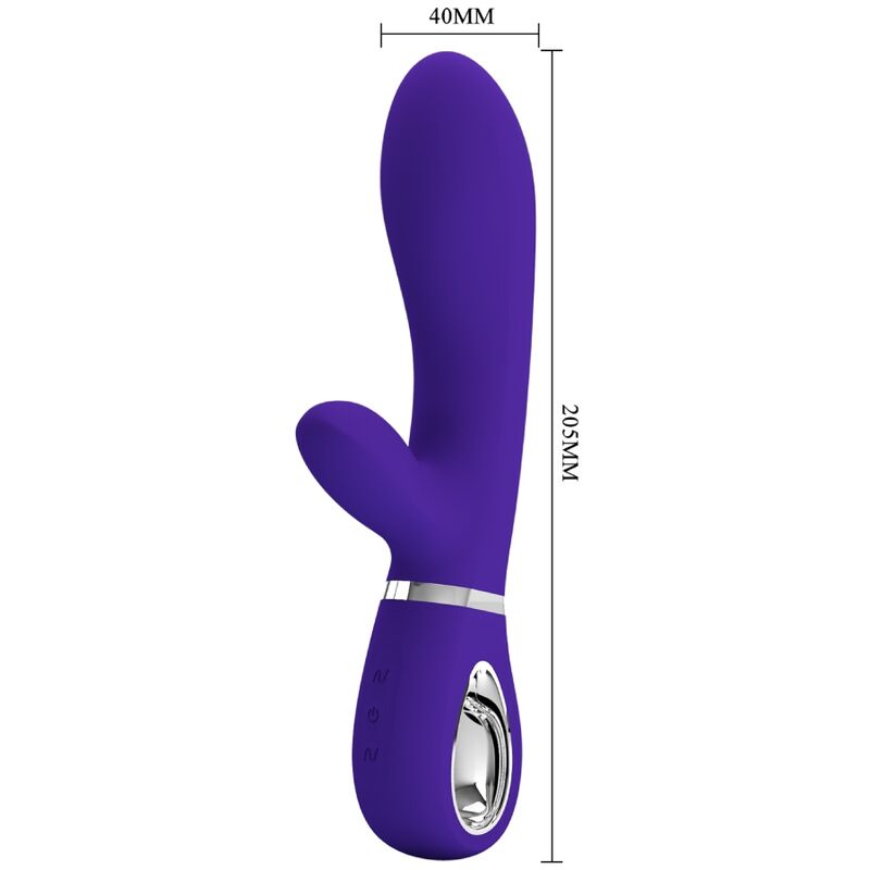 PRETTY LOVE - VIBRADOR MULTIFUNCIONAL PONTO G THOMAS ROXO