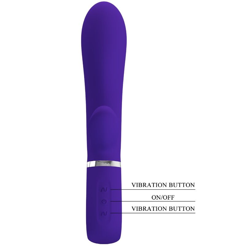PRETTY LOVE - VIBRADOR MULTIFUNCIONAL PONTO G THOMAS ROXO