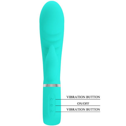PRETTY LOVE - PRESCOTT MULTIFUNCIONAL VIBRADOR PONTO G VERDE ÁGUA