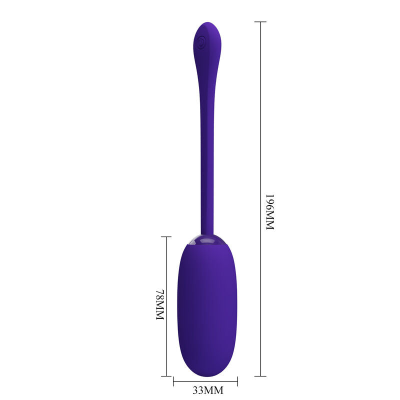 PRETTY LOVE - JULIUS WATERPROOF-RECHARGEABLE VIBRATING EGG ROXO