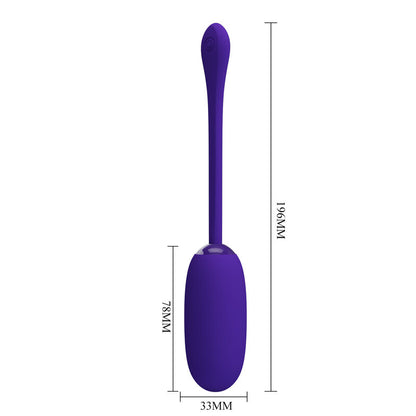 PRETTY LOVE - JULIUS WATERPROOF-RECHARGEABLE VIBRATING EGG ROXO
