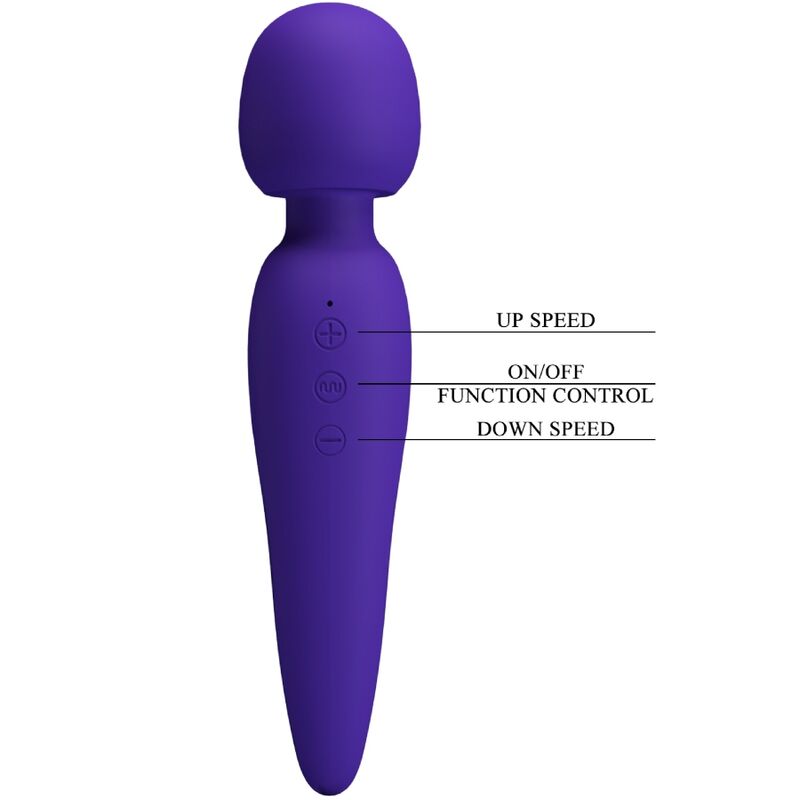 PRETTY LOVE - MEREDITH MASSAGER 12 MODOS DE VIBRAÇÃO ROXO