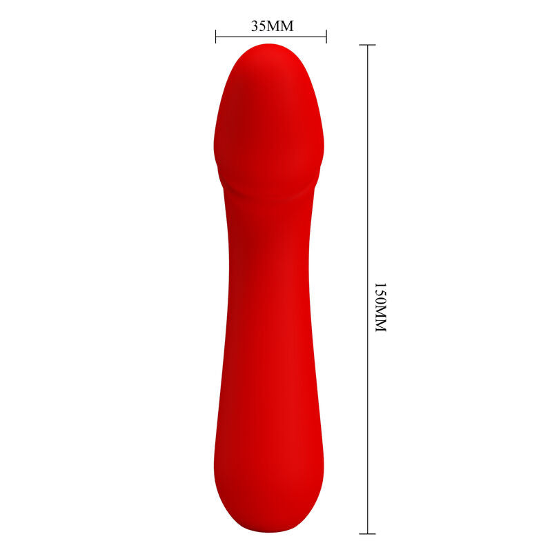 PRETTY LOVE - VIBRADOR RECARREGÁVEL CETUS VERMELHO