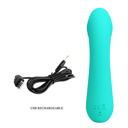 PRETTY LOVE - VIBRADOR RECARREGÁVEL CETUS AQUA GREEN
