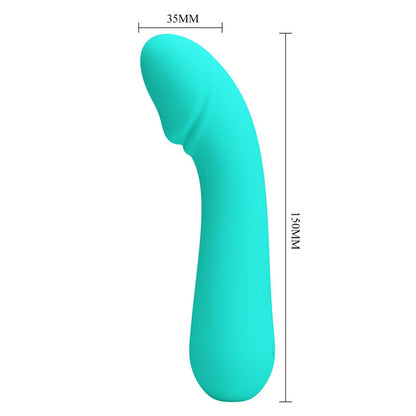 PRETTY LOVE - VIBRADOR RECARREGÁVEL CETUS AQUA GREEN