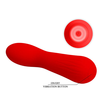 PRETTY LOVE - VIBRADOR RECARREGÁVEL FAUN VERMELHO