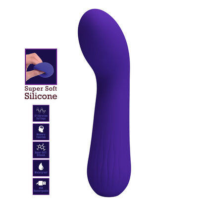 PRETTY LOVE - FAUN VIBRADOR RECARREGÁVEL ROXO