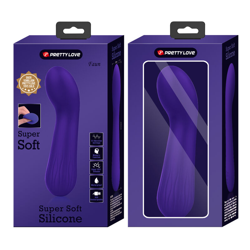 PRETTY LOVE - FAUN VIBRADOR RECARREGÁVEL ROXO