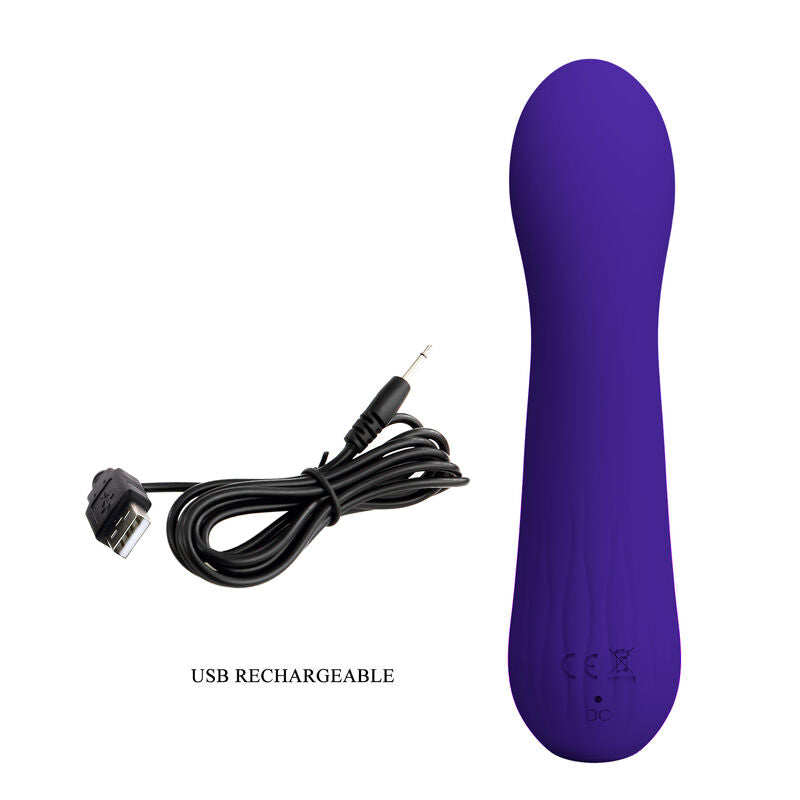 PRETTY LOVE - FAUN VIBRADOR RECARREGÁVEL ROXO