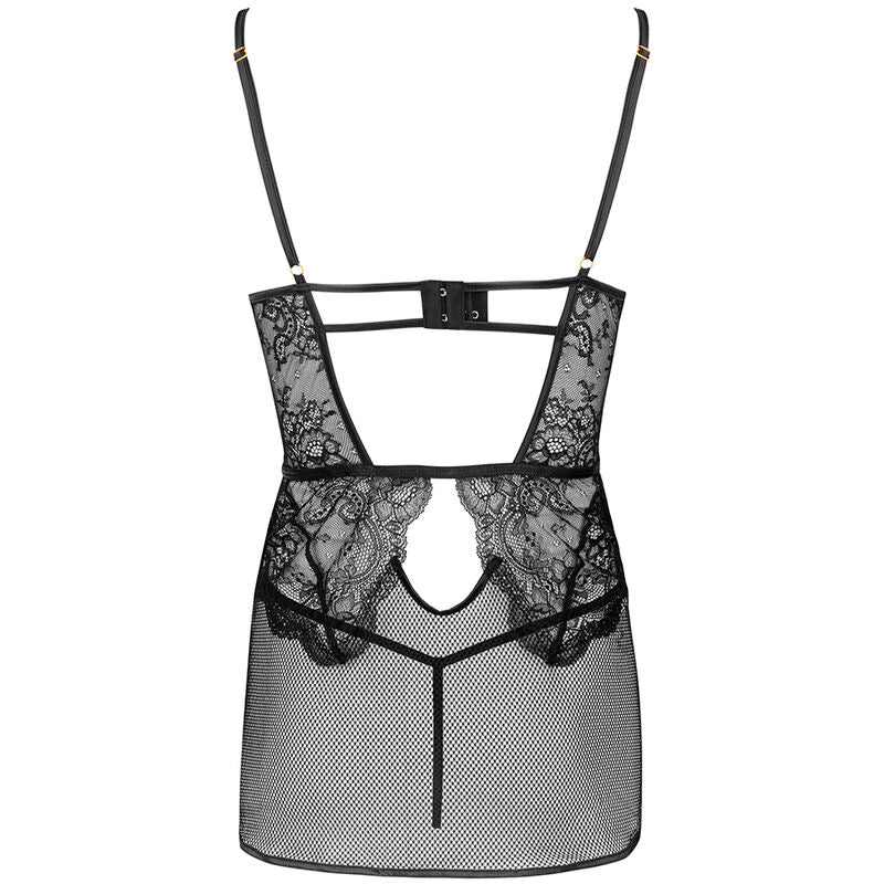 LIVCO CORSETTI FASHION - BARIRIN LC 90633 CAMISA + CALCINHA PRETA