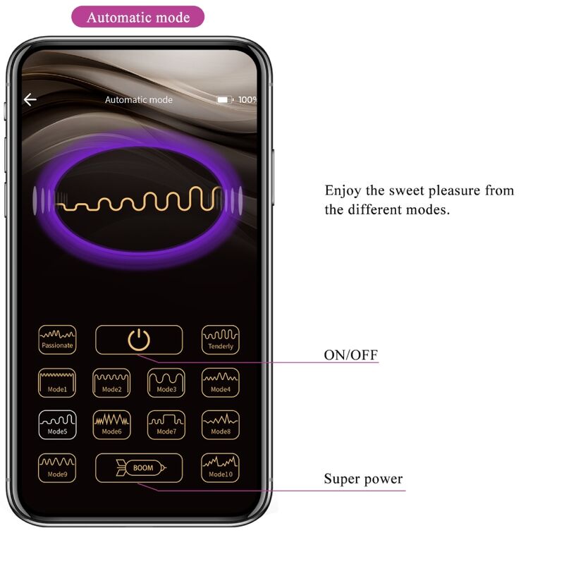 PRETTY LOVE - CATALINA VIBRATOR APP CONTROLE REMOTO ROXO