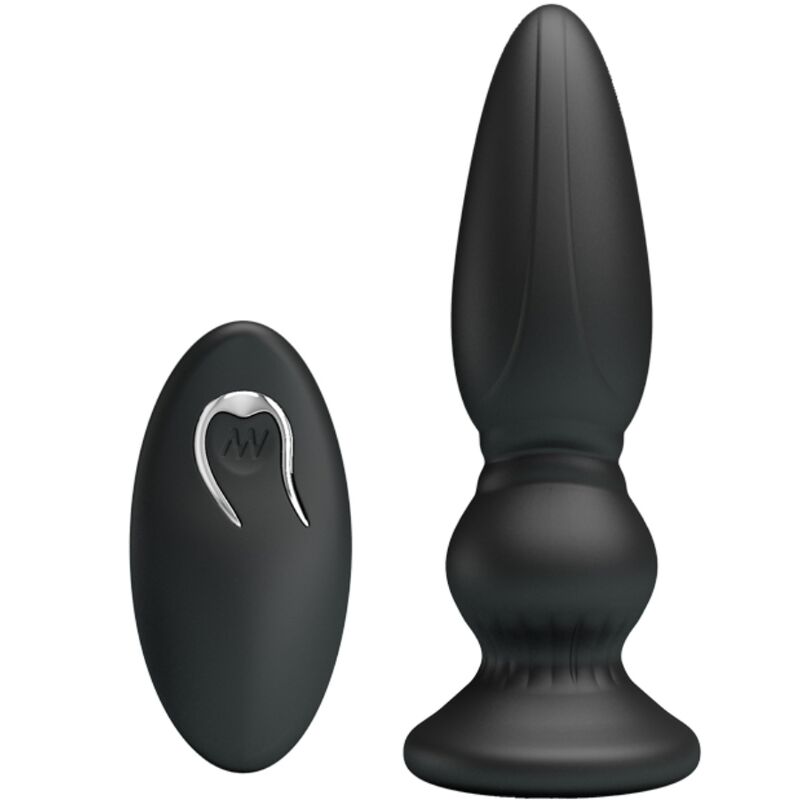 MR PLAY - PODEROSO VIBRADOR CONTROLE REMOTO PLUG ANAL PRETO