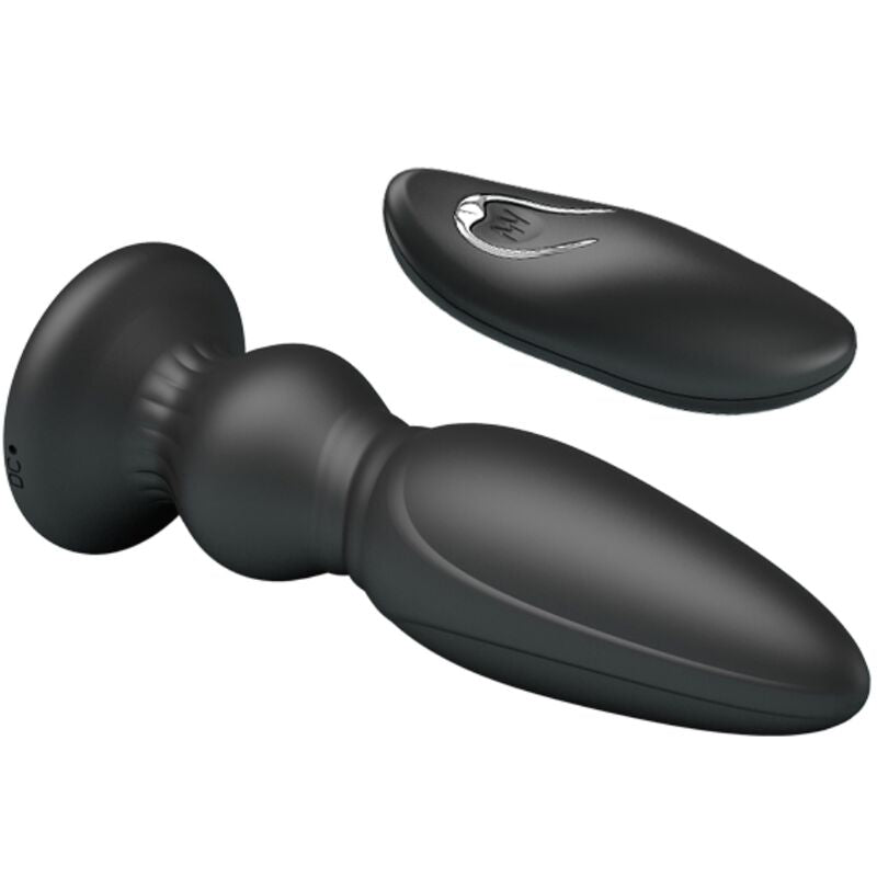 MR PLAY - PODEROSO VIBRADOR CONTROLE REMOTO PLUG ANAL PRETO