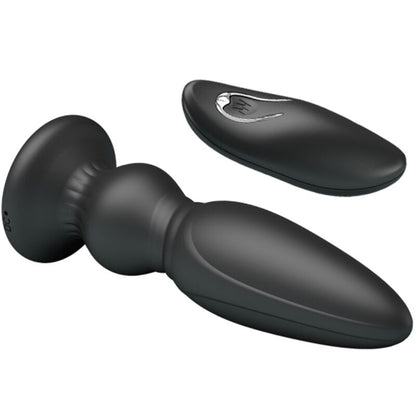 MR PLAY - PODEROSO VIBRADOR CONTROLE REMOTO PLUG ANAL PRETO