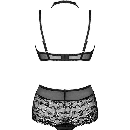 LIVCO CORSETTI FASHION - COLEÇÃO LINERA FOR THE SENSES SUTIÃ + CALCINHA PRETO
