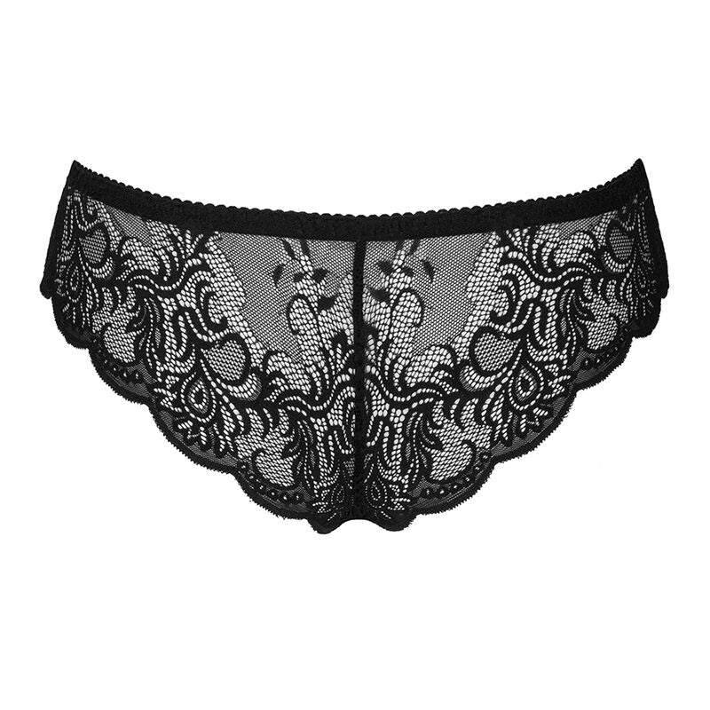 LIVCO CORSETTI FASHION - LOVE STORY LC 90679 CALCINHA CROTCHLESS PRETA