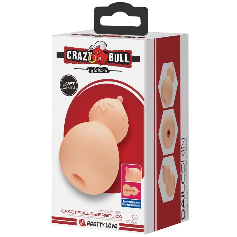 CRAZY BULL - MASTURBADOR EM FORMA DE SEIOS DE CABANA