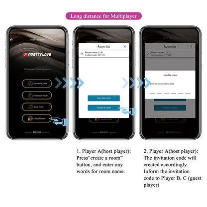 PRETTY LOVE - VIBRADOR HECTOR ELETROCHOQUE POR APP CONTROL ROXO