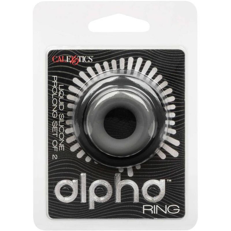 CALEXOTICS - ALPHA PROLONG CONJUNTO DE 2 ANÉIS CINZA