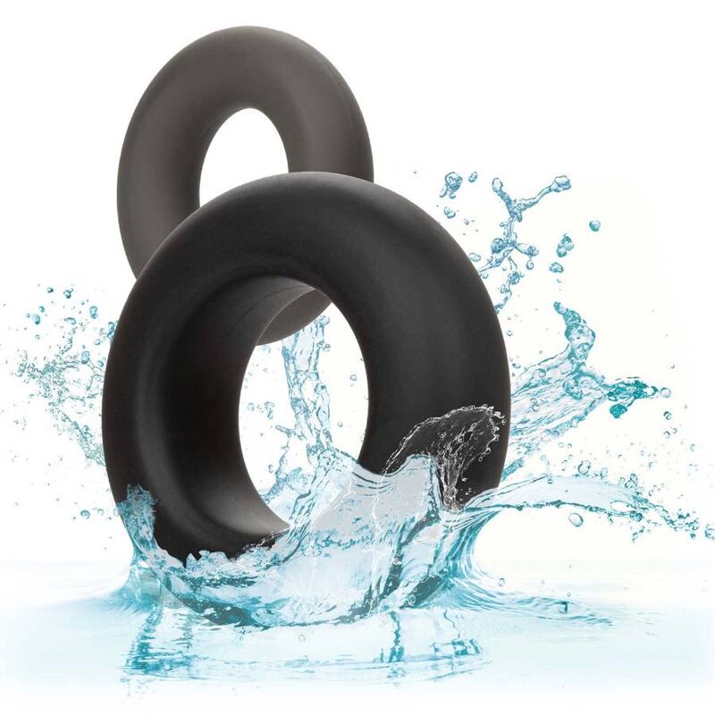 CALEXOTICS - ALPHA PROLONG CONJUNTO DE 2 ANÉIS CINZA