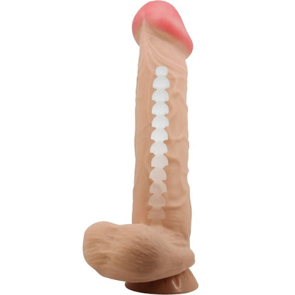 PRETTY LOVE - SÉRIE SLIDING SKIN DILDO REALISTA COM VENTOSA DESLIZANTE DE PELE CARNE 26 CM