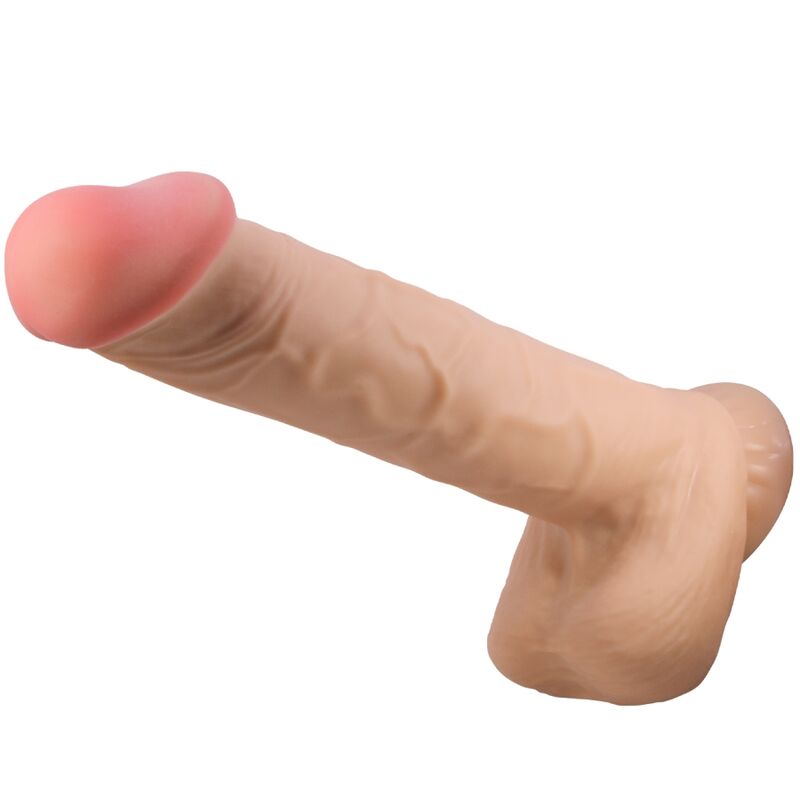 PRETTY LOVE - SÉRIE SLIDING SKIN DILDO REALISTA COM VENTOSA DESLIZANTE DE PELE CARNE 26 CM